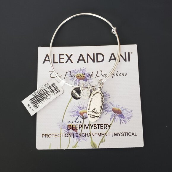 NWT Alex and Ani Deep Mystery Aster Expandable Charm 544 - Picture 3 of 5